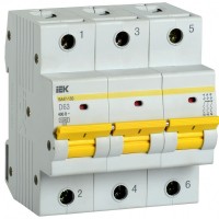 IEK Автоматический выключатель ВА47-150 3Р 63А 15кА характеристика D MVA50-3-063-D фото