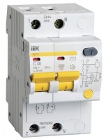 IEK Дифференциальный автоматический выключатель АД12 2Р 40А 30мА MAD10-2-040-C-030 фото