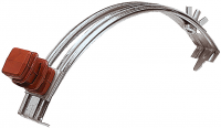 EZETEK Держатель проводника круглого 6-8 мм для конька коричневый, оцинк. 91031 фото