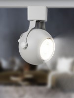 ЭРА Трековый светильник однофазный TR35-GU10 WH MR16 белый под лампу Б0053295 фото