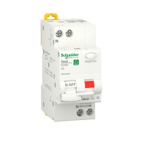Schneider Electric RESI9 Автоматический выключатель дифференциального тока (ДИФ) 1P+N С 6А 6000A 30мА тип A R9D55606 фото