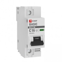 EKF Basic ВА 47-100 Автоматический выключатель  (С) 1P  16А 10kA mcb47100-1-16C-bas фото