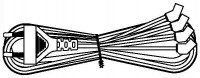 Hyperline KL-FCRD-4F-EU-1.8-BK Кабель питания для вентилятора 120x120x38 мм, 4 разъема под плоские контакты, с евровилкой без заземления, 1.8 м, черны 237245 фото