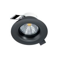 Eglo 98607 Cветодиодный встраиваемый светильник SALICETO димм., 6W(LED), 88, 380lm, 3000K, алюминий, черный 98607 фото