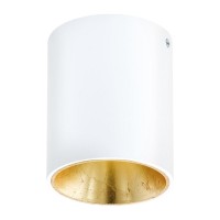 Eglo Светильник LED потолочный POLASSO, 1х3,3W (LED), Ø100, белый, золотой 94503 фото
