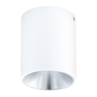 Eglo Светильник LED потолочный POLASSO, 1х3,3W (LED), Ø100, белый, серебряный 94504 фото