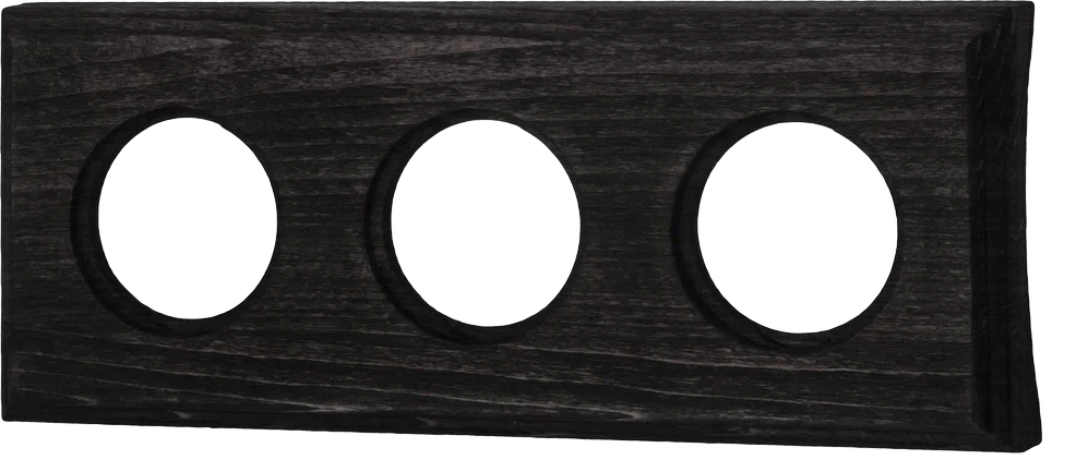 Bironi Шедель бук угольно-чёрный рамка 3-ая на бревно 280мм (скрытый монтаж) BF4C28-630-119 фото