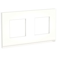 Unica Pure Матовое стекло / белая рамка 2-ная горизонтальная NU600489 фото