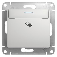 Glossa алюминий выключатель карточный, сх.6 GSL000369 фото