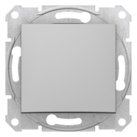 Sedna алюминий выключатель 1-клавишный SDN0100160 фото