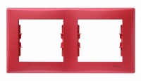 Sedna Красная рамка 2-ая горизонтальная SDN5800341 фото