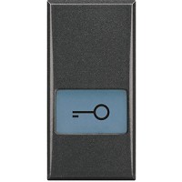 BTicino MH Axolute Антрацит клавиша с подсвеч. символом ключ для выключателей в дизайне AXIAL 1 мод HS4921LF фото
