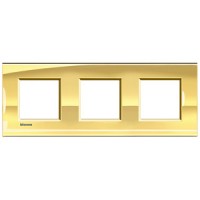 BTicino Livinglight Золото рамка прямоугольная, 2+2+2 мод LNA4802M3OA фото