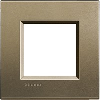 BTicino Livinglight Коричневый шелк рамка прямоугольная, 2 мод LNA4802SQ фото