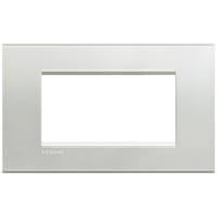 BTicino Livinglight Серебро рамка прямоугольная, 4 мод LNA4804AG фото