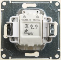 Glossa перламутр выключатель 1-клавишный с подсветкой сх.1а, 10AX GSL000613 фото