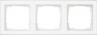 Gira E2 Белый матовый Рамка 3-ая, с полем для надписи 071322 фото