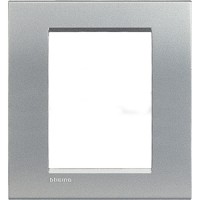 BTicino Livinglight алюминий рамка прямоугольная, 3+3 модуля LNA4826TE фото