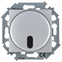 Simon 15 Алюминий Светорегулятор с управлением от ИК-пульта, проходной, 500Вт, 230В, винт. зажим 1591713-033 фото