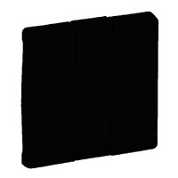 Legrand Valena Life Black лицевая панель для выключателя трехклавишного, антрацит. 756032 фото