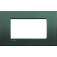 BTicino Livinglight Зелёный шелк рамка прямоугольная, 4 модуля LNA4804PK фото