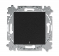 ABB EPJ Levit антрацит / дымчатый чёрный Выключатель 1-клавишный с подсветкой 2CHH590146A6063 фото