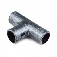 Bironi пластик серебряный век тройник для труб D16 5 шт/уп BTT1-16-11-5 фото