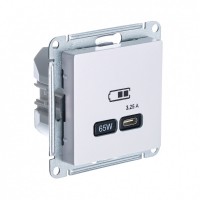 Systeme Electric AtlasDesign жемчуг USB розетка тип-C 65W высокоскор.заряд. QC, PD, механизм ATN000427 фото