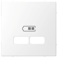Schneider Electric Merten D-Life Белый Лотос Накладка центральная для USB механизма 2,1А MTN4367-6035 фото