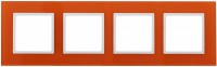 ЭРА 14-5104-22 Elegance Оранжевый/белый стекло рамка 4-ая Б0034531 фото