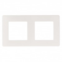 ЭРА рамка для розеток и выключателей Серия 12 12-5102-01 на 2 поста, Сатин, белый Б0052509 фото