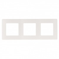 ЭРА рамка для розеток и выключателей Серия 12 12-5103-01 на 3 поста, Сатин, белый Б0052519 фото