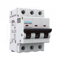 HYUNDAI Автоматический выключатель HGD63-M 3PMBS0000C 00010 3 полюса, 10А, ток к.з. 6kA, хар-ка B (STANDARD) 13.04.001000 фото