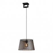 Eglo 390002 Подвесной потолочный светильник (люстра) BOGOTA, 1x40W, E27, H1500, Ø380, сталь, черный 390002 фото