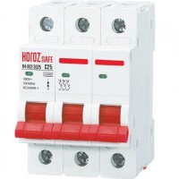 Horoz Electric 114-002-3025 3P 25A C 4.5kA 400V Миниатюрный Автоматический Выключатель SAFE (MCB 3P C25) HRZ00002641 фото