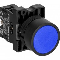 CHINT Кнопка управления NP2-EA62 без подсветки синяя 1НЗ, IP40 (R) 575557 фото