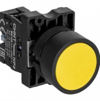 CHINT Кнопка управления NP2-EA51 без подсветки желтая 1НО, IP40 (R) 574086 фото