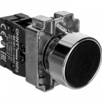 CHINT Кнопка управления NP2-EA25 без подсветки черная 1НО+1НЗ, IP40 (R) 574090 фото
