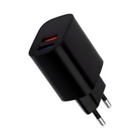 Сетевое зарядное устройство 2 x USB, 5V, 2.4 A, черное Rexant 16-0283 фото