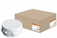 TDM Распаячная коробка ОП D85х40мм, крышка, IP54, 4вх.  инд. штрихкод SQ1401-0502 фото