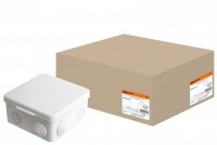 TDM Распаячная коробка ОП 100х100х55мм, крышка, IP54, 8вх. инд. штрихкод SQ1401-0513 фото