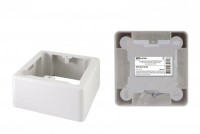 TDM Коробка установочная ОП 85х85х42 мм, 1-местная, подъемная, белая, IP20, инд. штрихкод SQ1401-0232 фото