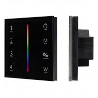 Arlight Панель Sens SMART-P30-RGBW Black (230V, 4 зоны, 2.4G) (IP20 Пластик, 5 лет) 027104 фото