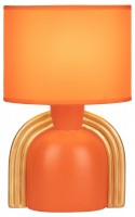 Rivoli Настольная лампа Bella 7068-501 1 * Е14 40 Вт керамика оранжевая Б0057263 фото