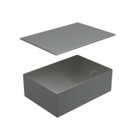 Ecoplast BOX/6-8 Металлическая коробка с крышкой для заливки в пол 249,6х167,6х75мм, для люков 70062, 70082 70161 фото