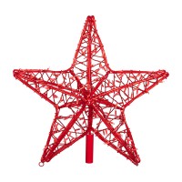 Светодиодная фигура Звезда 80 см, 160 светодиодов, с трубой и подвесом, цвет свечения красный NEON-NIGHT 514-276 фото