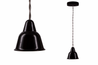 Bironi кампана керамика чёрный светильник на витом проводе (цвет титан), 1 плафон, 717/119 BS1-11-0303/717/119 фото