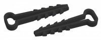 ЭРА Дюбель хомут ЭРА DXP-5-10-b-10 для плоского кабеля 5-10 мм черный 10шт Б0059308 фото