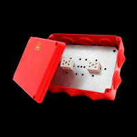 КМ-Профиль Коробка распределительная огнестойкая КРОПС-П5, IP54, габаритные размеры 190х140х70 мм, для кабелей сечением до 2,5 мм2, 16 клемм KR0063 фото