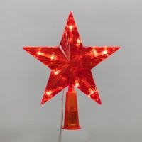 NEON-NIGHT Светодиодная фигура на елку Звезда красная 15см, 10LED, постоянное свечение, 230В 501-007 фото